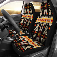 Black Tribe Design Native American Car Seat Covers LT10 - Wonder Print Shop