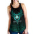 Viking Women's Racerback Tank Three Raven and Valknut Cyan RLT12 - Wonder Print Shop