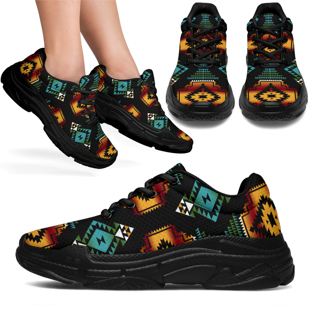 native-american-patterns-black-red-chunky-sneakers