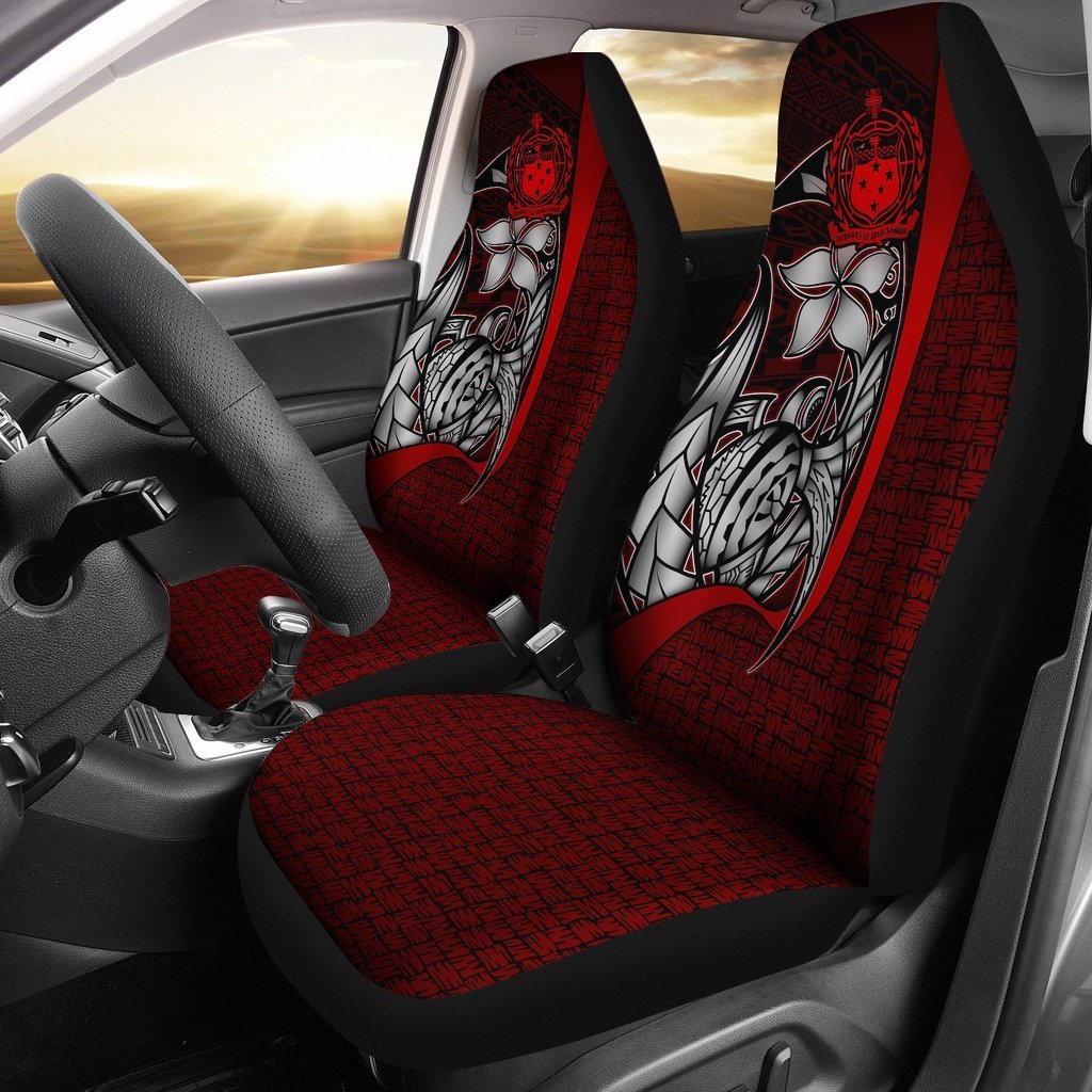 samoa-polynesian-car-seat-covers-red-turtle-with-hook