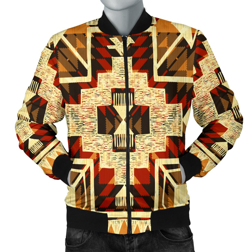 Tribal Yellow Arrow Native American Bomber Jacket LT10 - Wonder Print Shop
