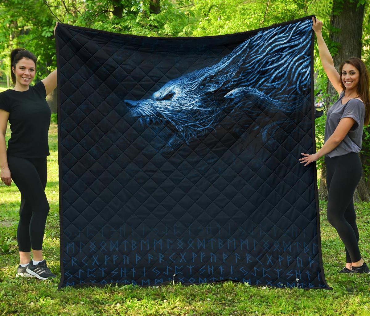 Viking Premium Quilt, Fenrir Wolf RLT12 - Wonder Print Shop