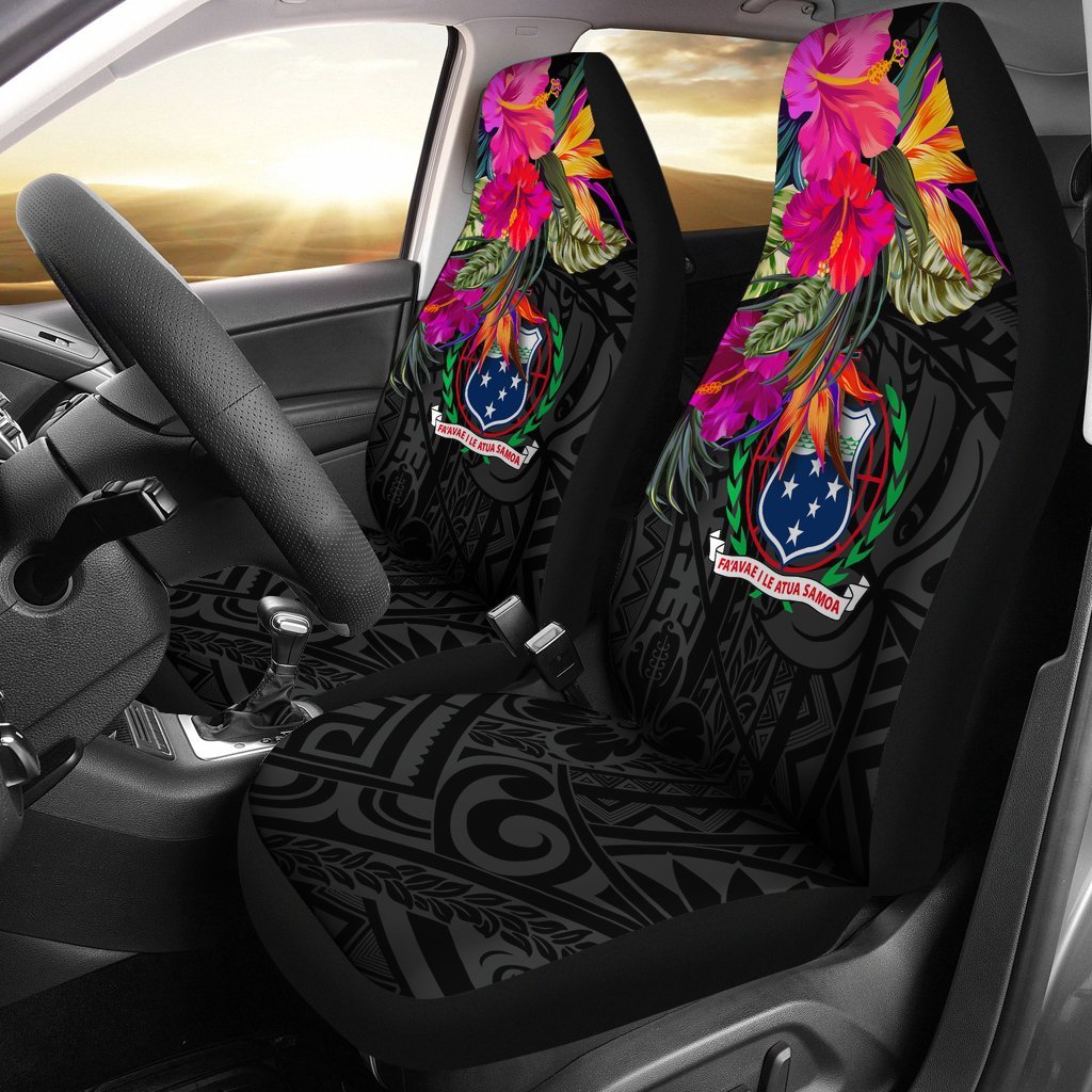 samoa-car-seat-covers-polynesian-hibiscus-pattern