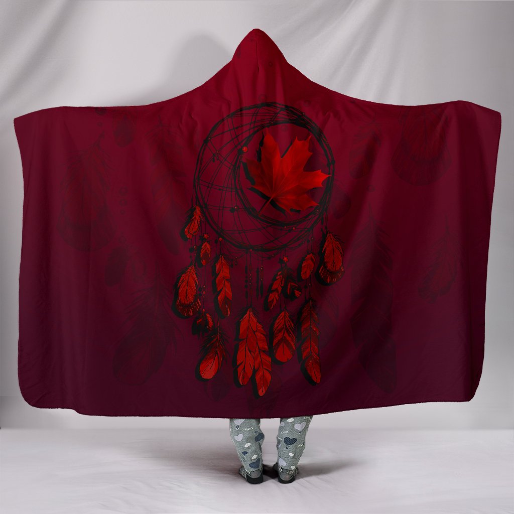 canada-maple-leaf-dreamcatcher-hooded-blanket