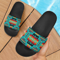 blue-native-tribes-pattern-native-american-slide-sandals