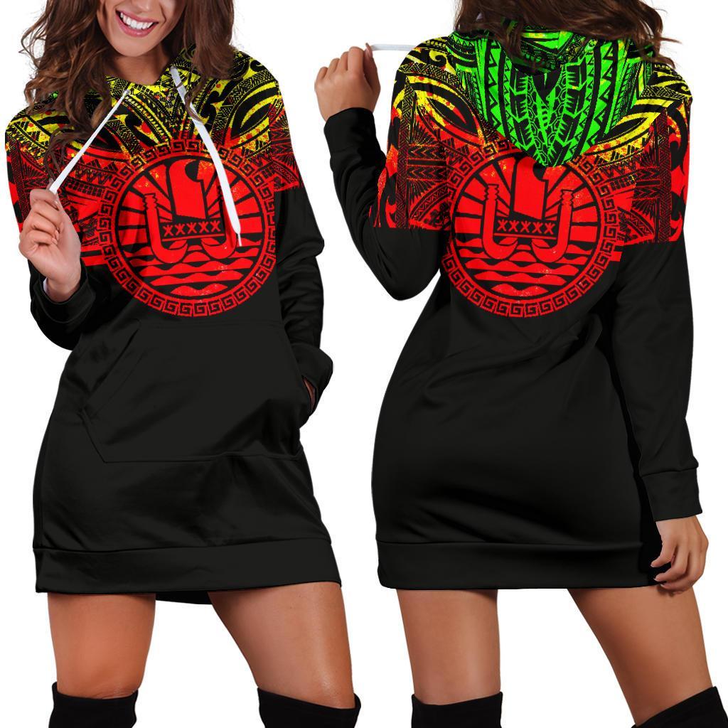 tahiti-women-hoodie-dress-tahiti-coat-of-arms-polynesian-reggae-color