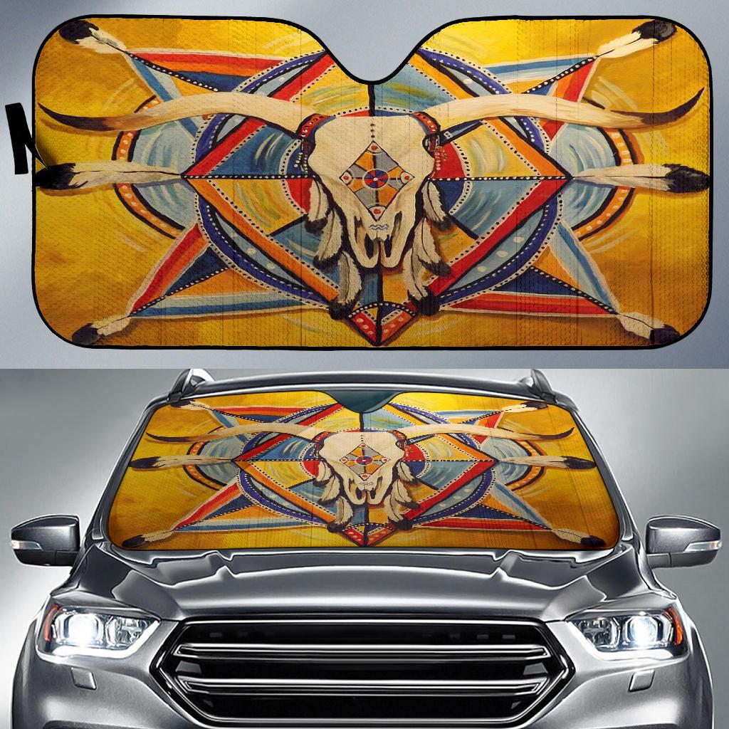 bison-yellow-native-american-auto-sun-shades