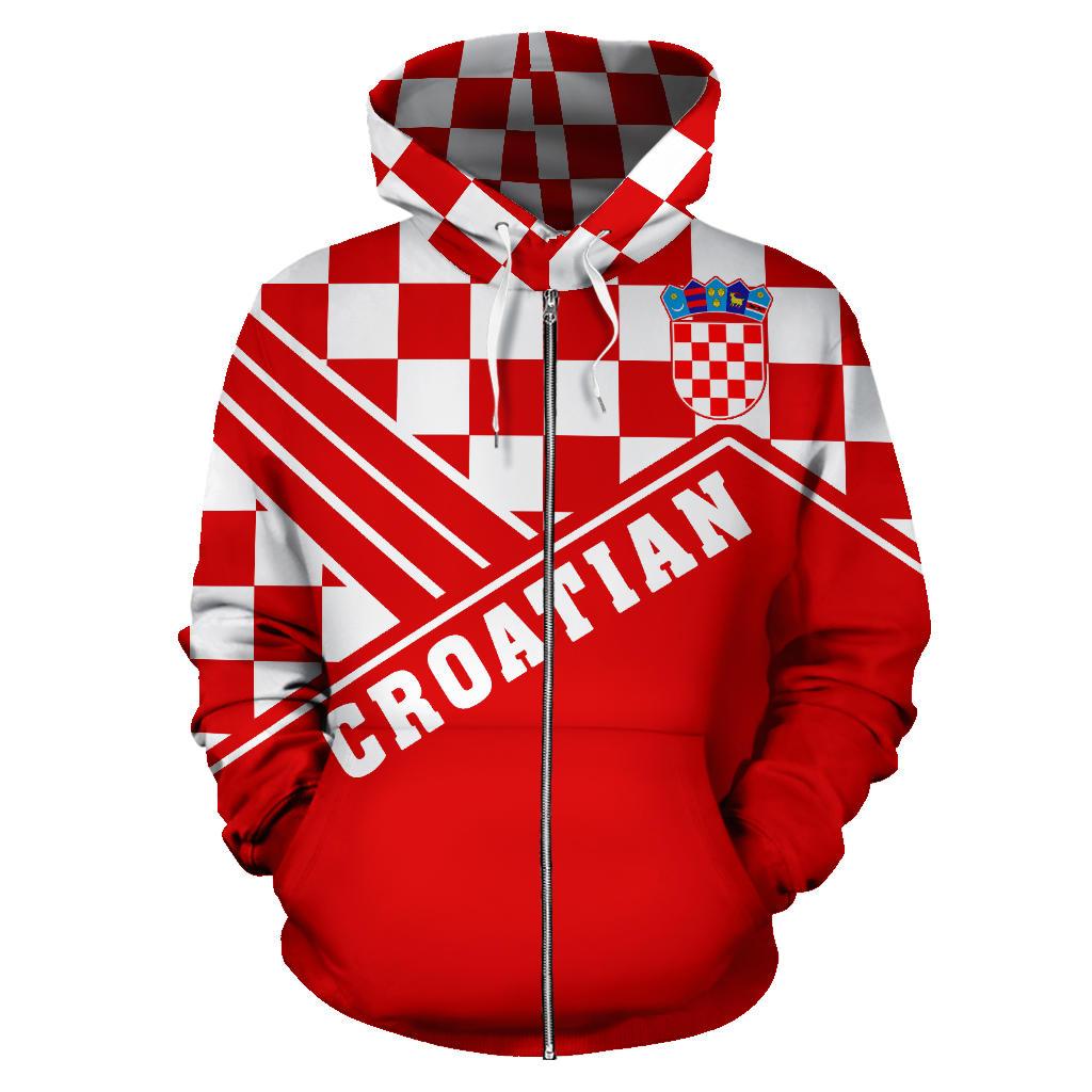 croatian-flag-color-zip-up-hoodie