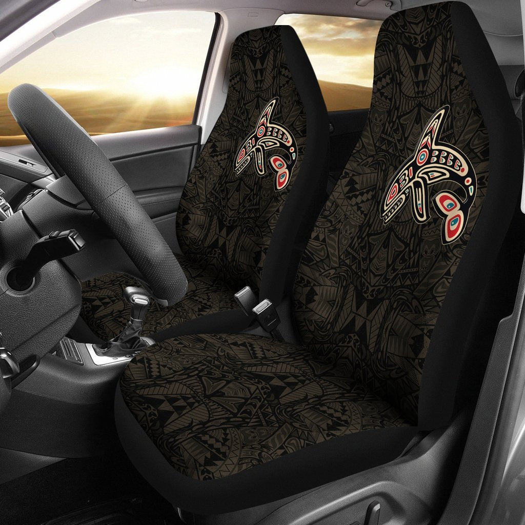 Canada Haida Killer Whale Haida Car Seat Covers - Wonder Print Shop