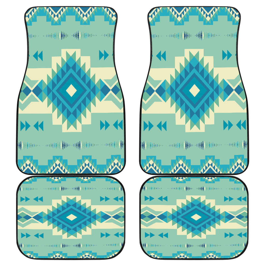 Pattern Ethnic Native American Front and Back Car Mats Set Of 4 LT10 - Wonder Print Shop