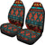 Dark Brown Red Pattern Native American Car Seat Covers LT10 - Wonder Print Shop