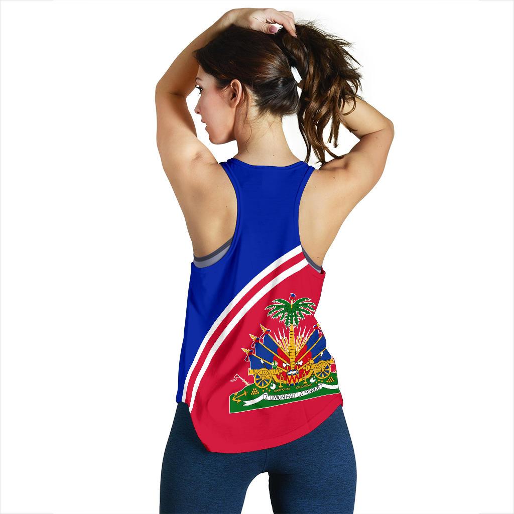 Haiti Women's Racerback Tank - Curve Version - Wonder Print Shop