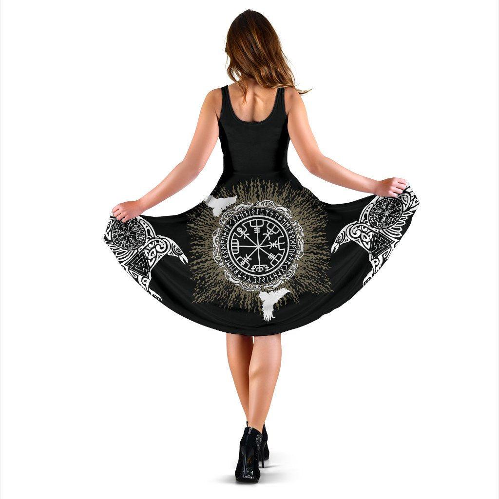 viking-womens-dress-raven-valknut-and-vegvisir