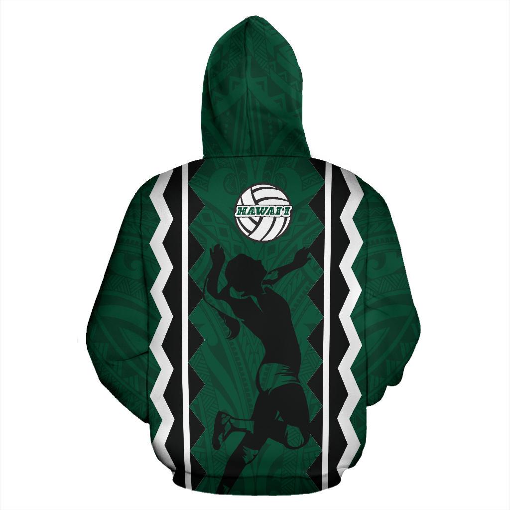 Polynesian Hawaii Womens Volleyball Team Supporter All Over Hoodie - Wonder Print Shop