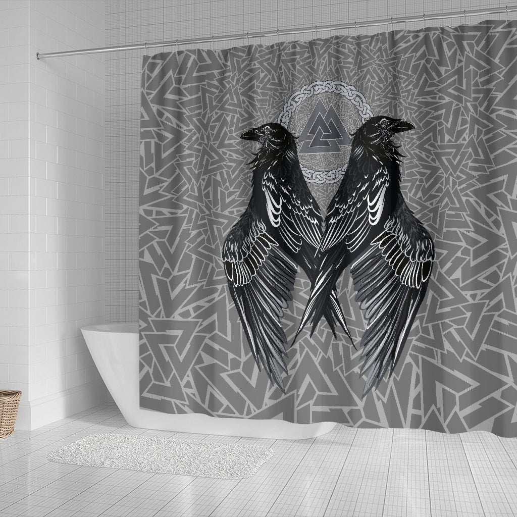 viking-shower-curtain-raven-valknut