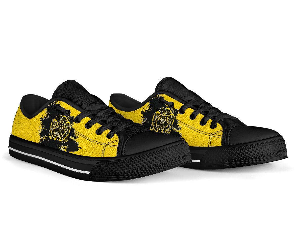 viking-low-top-shoes-loki-bound-triskele-rune-gold