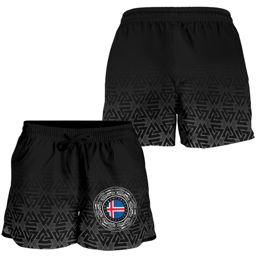 viking-womens-shorts-iceland-coat-of-arms