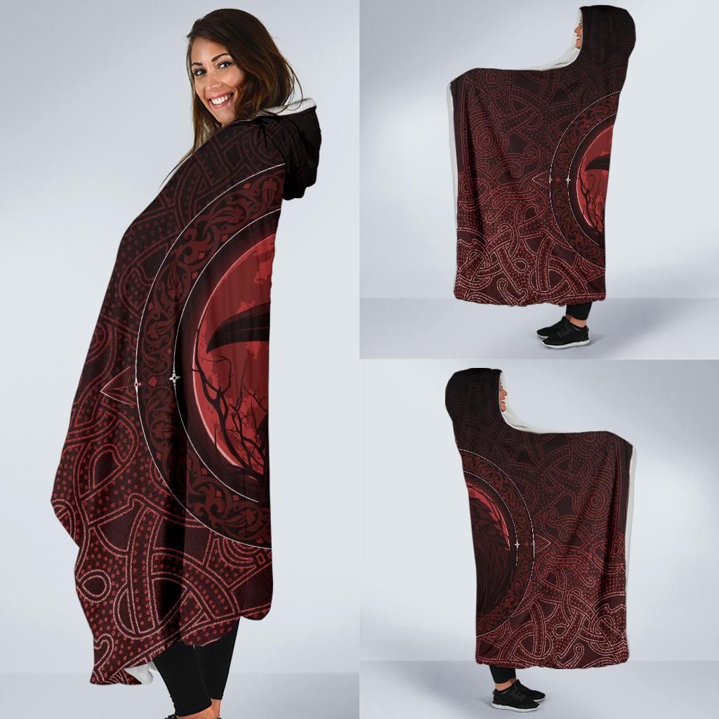 viking-hooded-blanket-ethnic-odin-raven-red