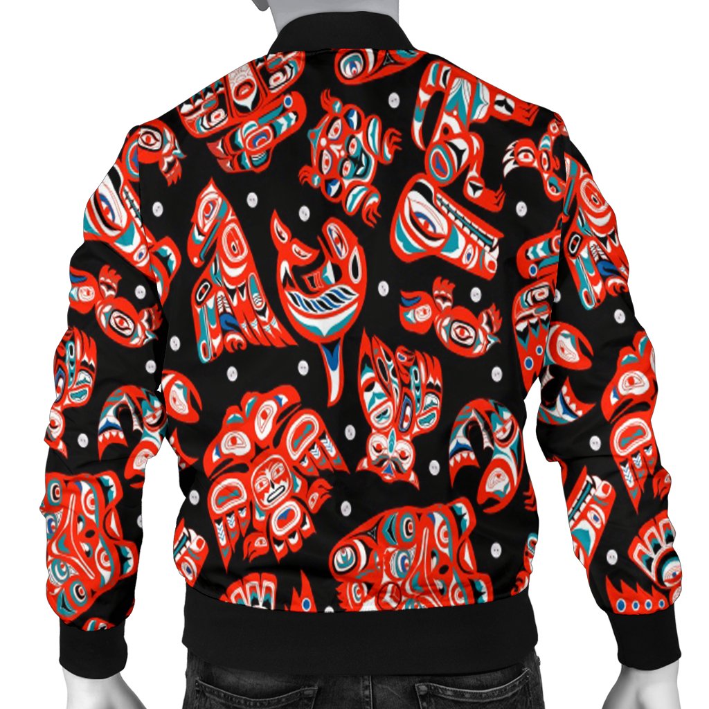 Indigenous Culture Totems Native American Bomber Jacket LT10 - Wonder Print Shop