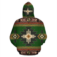 Southwest Green Symbol Native American All Over Hoodie LT10 - Wonder Print Shop