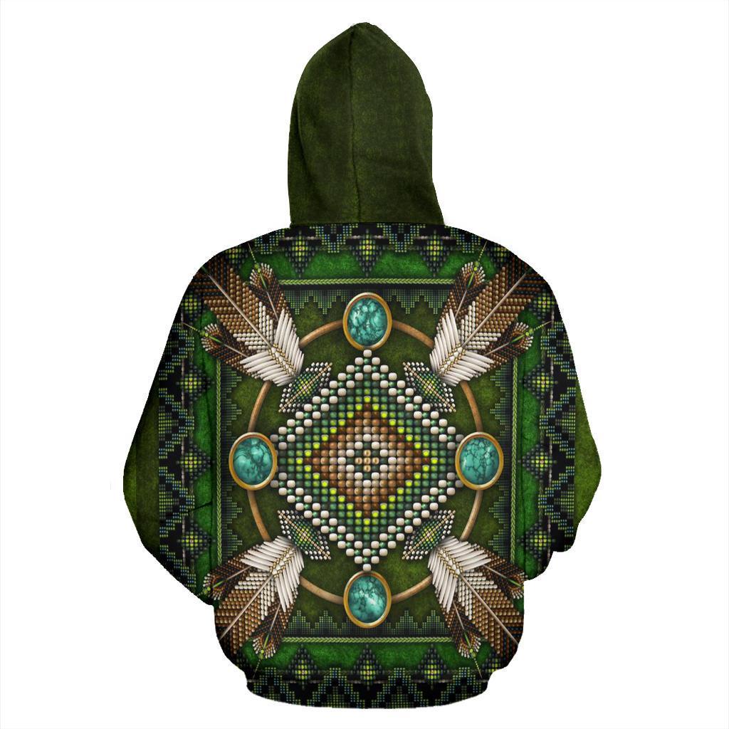 BarRed Owl Mandala Native American All Over Hoodie LT10 - Wonder Print Shop