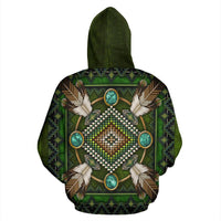 BarRed Owl Mandala Native American All Over Hoodie LT10 - Wonder Print Shop