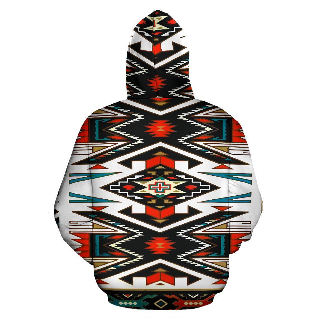 Tribal Pattern Colorful Native American Design 3D Zipper Hoodies LT10 - Wonder Print Shop