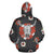 Bison Head Red Rose 3D Zipper Hoodie Native American LT10 - Wonder Print Shop