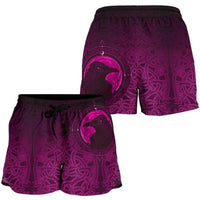 viking-womens-shorts-ethnic-odin-raven-pink
