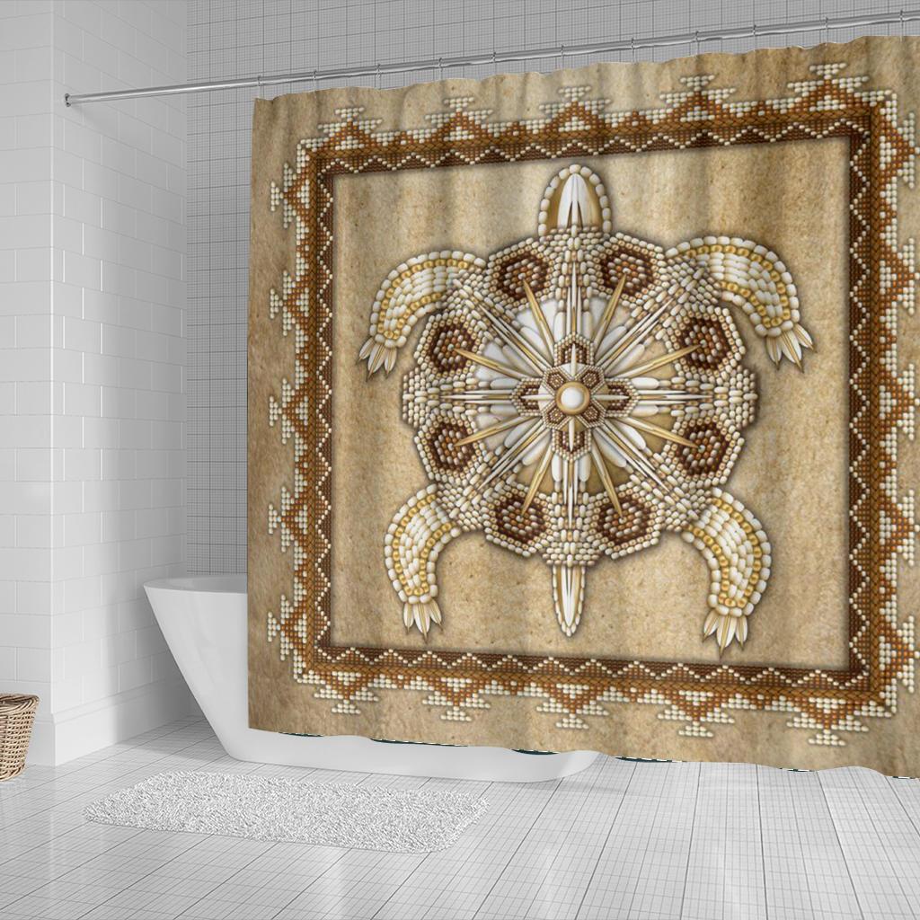 turble-totem-native-american-design-shower-curtain