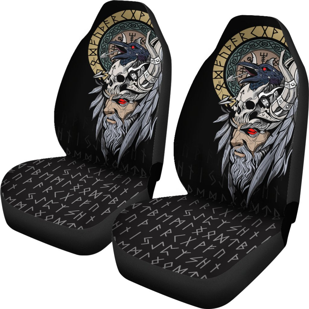 Viking Odin Raven Car Seat Covers RLT12 - Wonder Print Shop