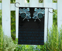 Viking Flag, Fenrir Raven and Vegvisir Tattoo Cyan RLT12 - Wonder Print Shop