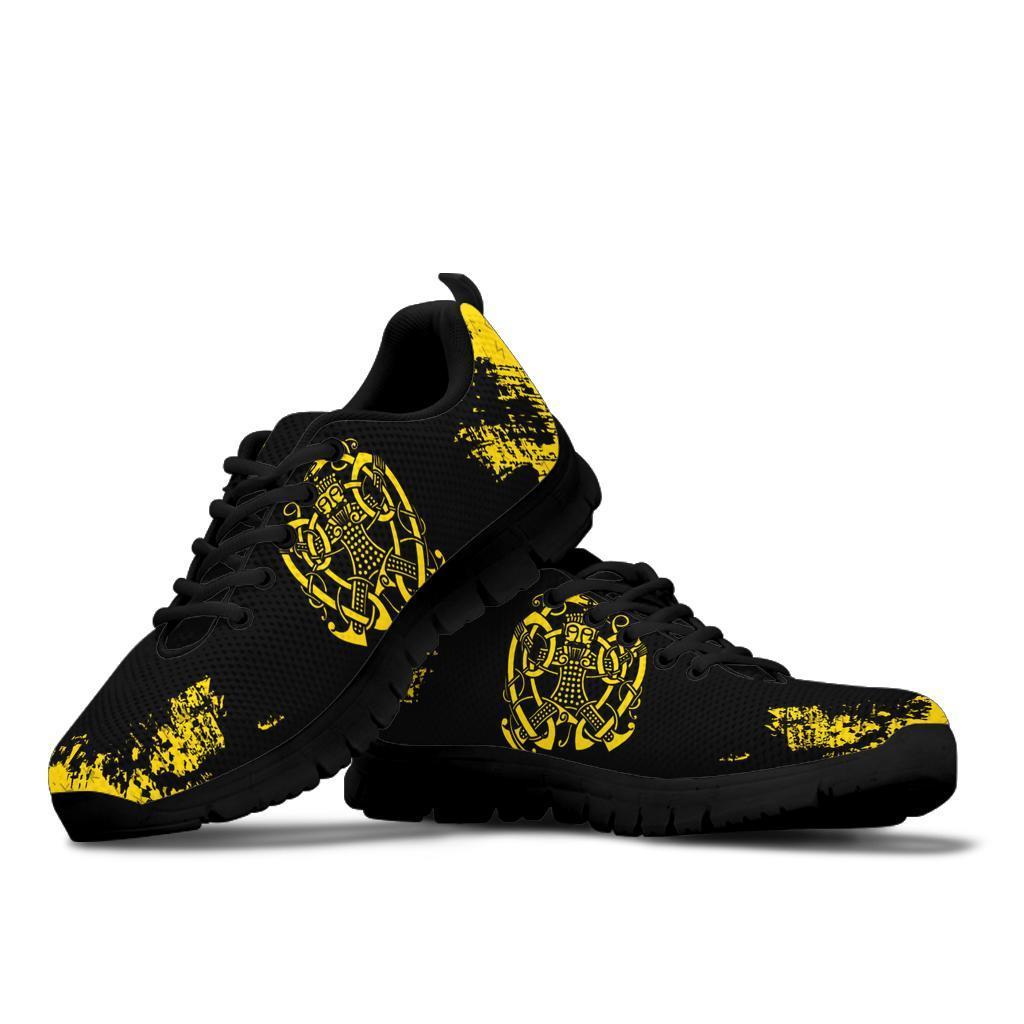Viking Sneakers, Loki Bound Triskele Rune Gold RLT12 - Wonder Print Shop