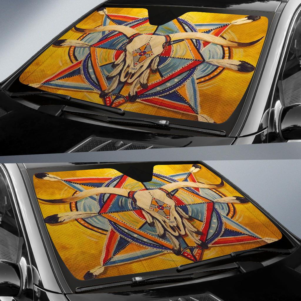 bison-yellow-native-american-auto-sun-shades