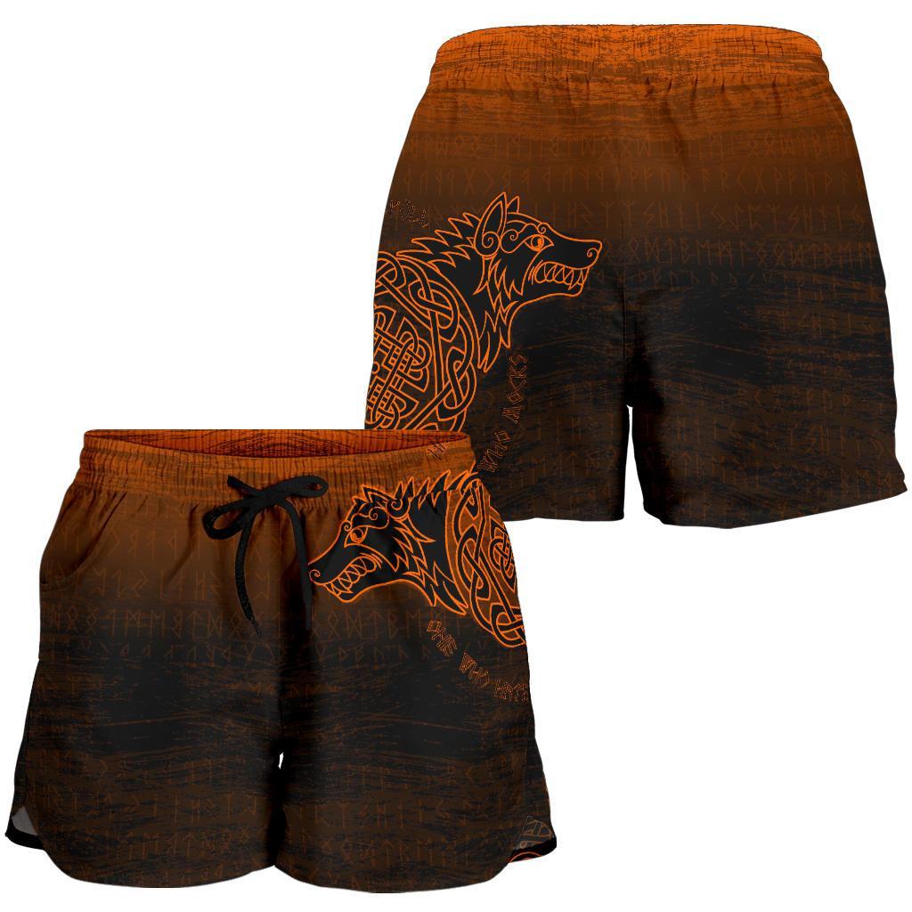 viking-womens-shorts-skoll-and-hati-orange
