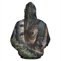 Couple Forrest Couple Native American All Over Hoodie LT10 - Wonder Print Shop