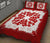 Hawaii Quilt Bed Set - Hawaiian Quilt Plumeria Medallion Red - Wonder Print Shop
