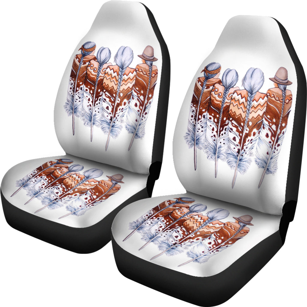 Feather Girls Car Seat Covers LT10 - Wonder Print Shop