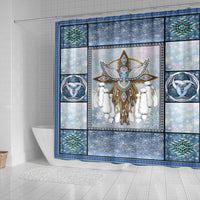 snowy-owl-dreamcatcher-native-american-shower-curtain