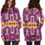 Light Purple Tribe Design Native American Hoodie Dress LT10 - Wonder Print Shop