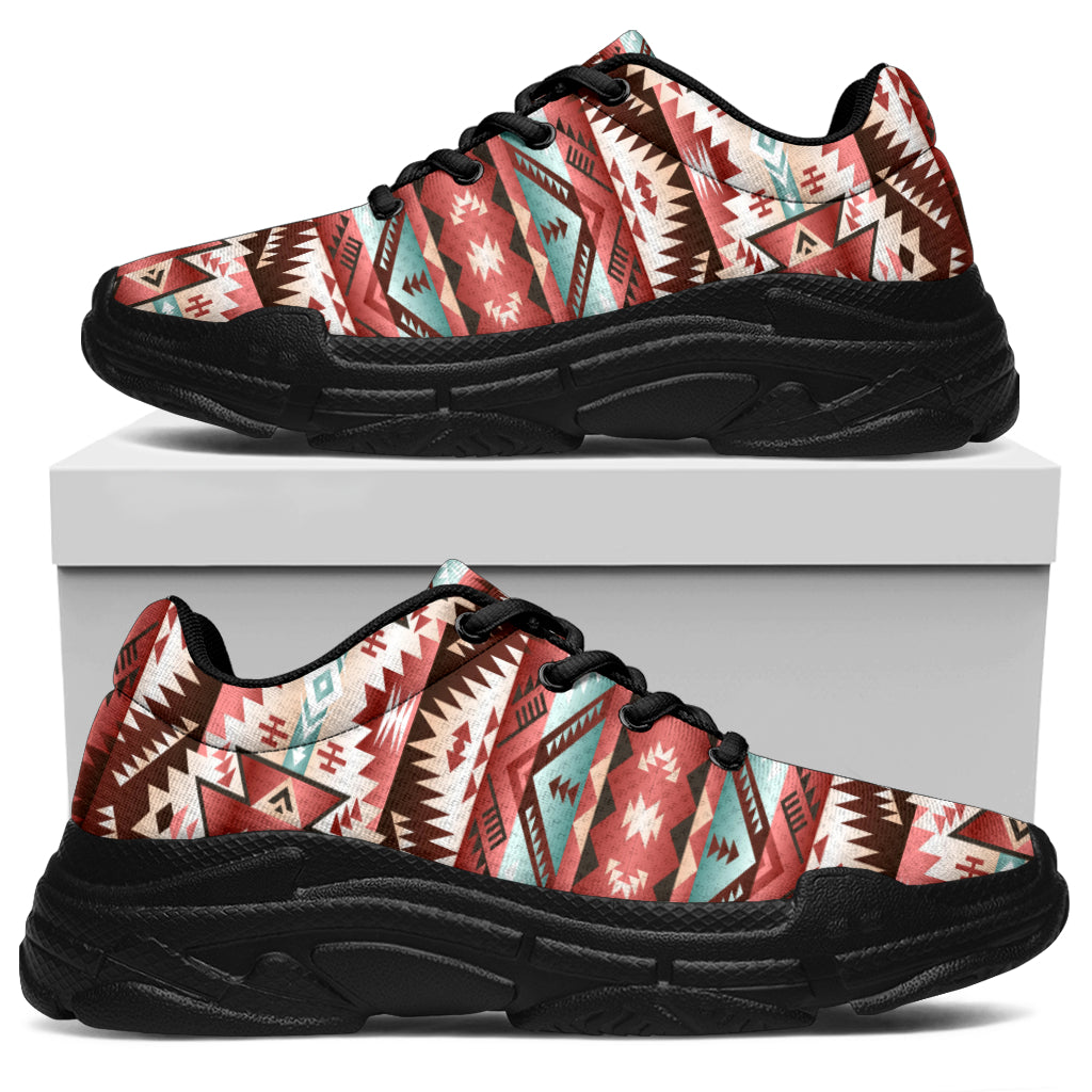red-vector-native-american-chunky-sneakers