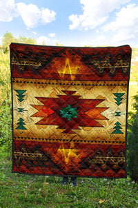 Southwest Brown Symbol Native American Premium Quilt LT10 - Wonder Print Shop