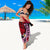 Kanaka Maoli Hawaiian Sarong, Polynesian Pineapple Banana Leaves Turtle Tattoo Pink - Wonder Print Shop