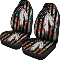 Flag Feather Car Seat Covers LT10 - Wonder Print Shop