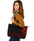 Viking Large Leather Tote Bag The Raven Of Odin Rune, Red RLT12 - Wonder Print Shop