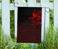 Viking Garden Flag The Raven Of Odin Rune, Red RLT12 - Wonder Print Shop