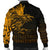 Viking Men's Bomber Jacket - The Raven Of Odin Rune, Gold RLT12 - Wonder Print Shop