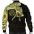 Viking Men's Bomber Jacket, Fenrir Raven and Vegvisir Tattoo Yellow RLT12 - Wonder Print Shop