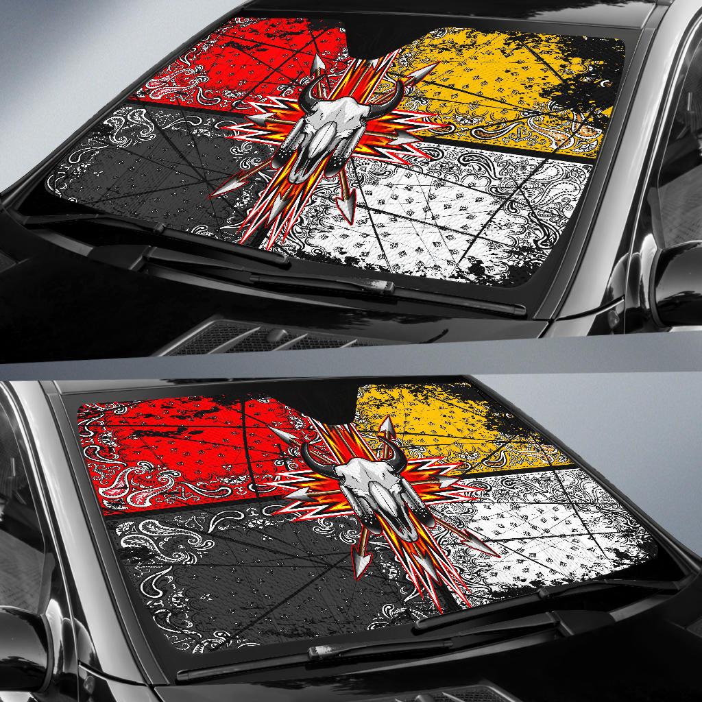 bison-arrow-native-american-design-auto-sun-shades
