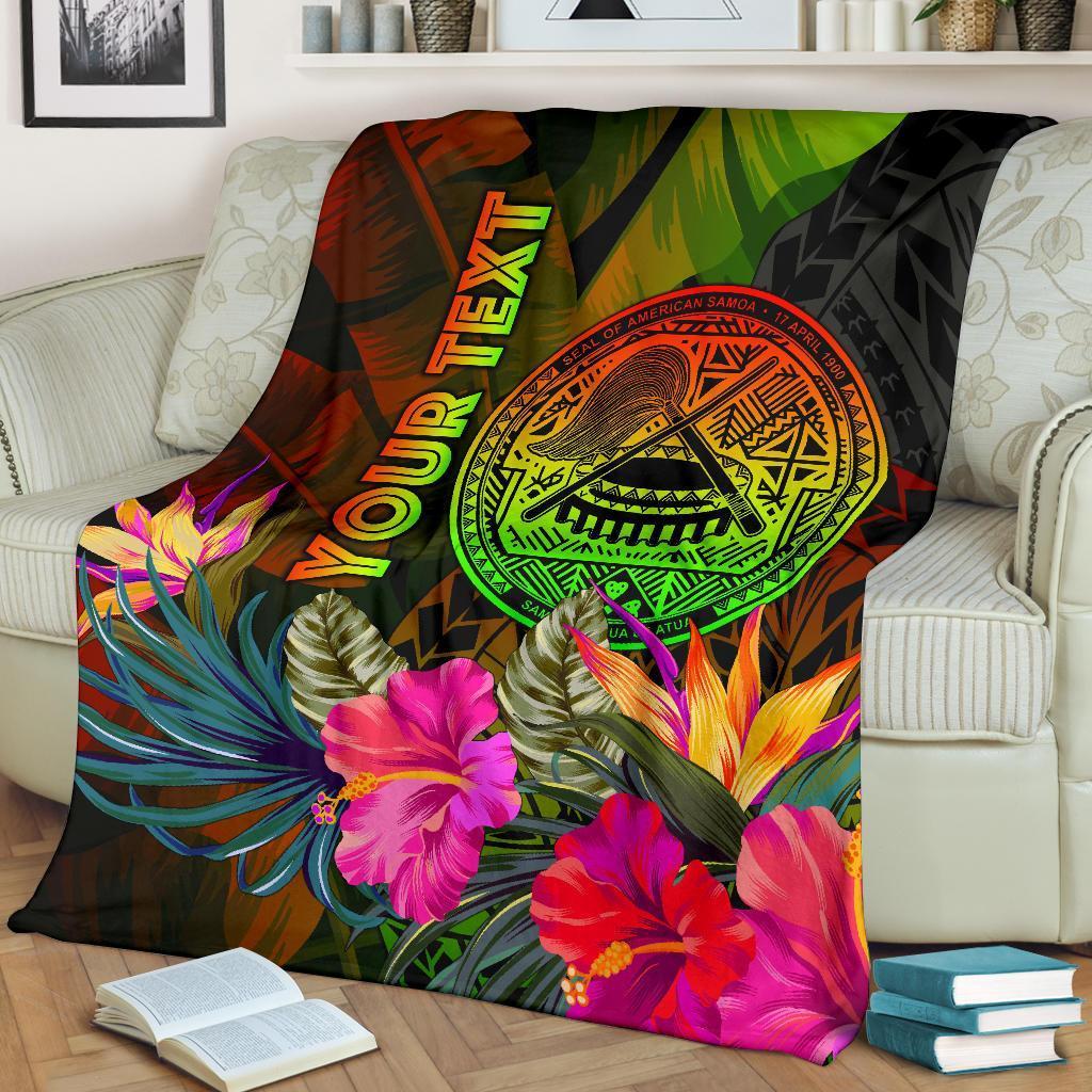 american-samoa-polynesian-personalised-premium-blanket-hibiscus-and-banana-leaves